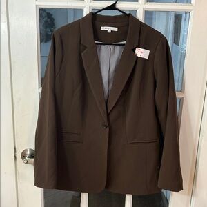 R39.    Chocolate brown Cleo Blazer